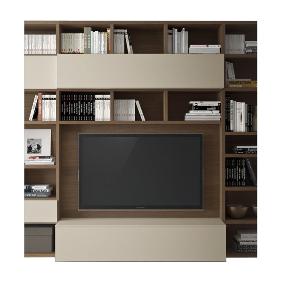 Venditore Pianca Mobile Tv E Libreria Componibile Spazioteca & Spazio Shop Forma Design Best