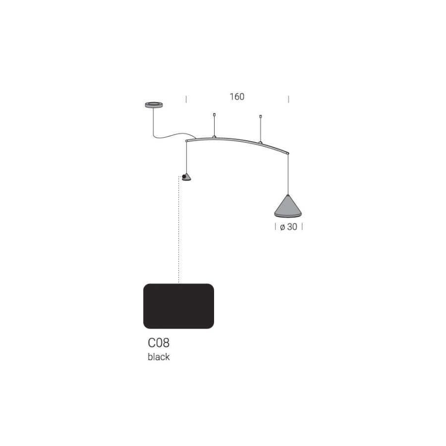 Venditore Lampada Extendo 07/Contrappeso Shop Forma Design Online